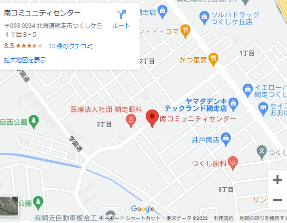 南コミュニティセンター　地図
