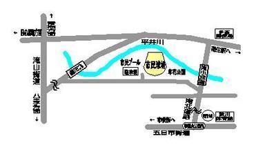 内田電気商会グリーンフィールド草花（あきる野市民球場）　地図