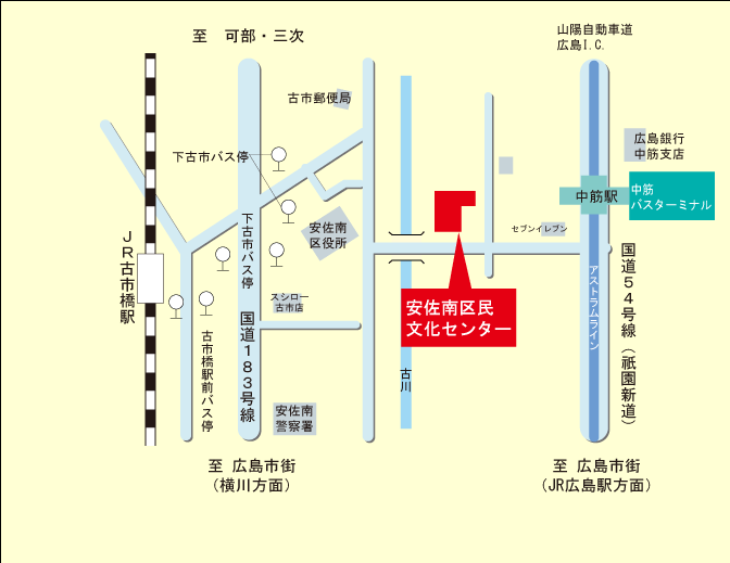 マエダハウジング安佐南区民文化センター　地図