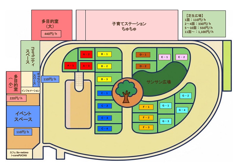 i-coreFUCHU（いこーれふちゅう）　地図