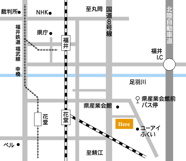 福井県中小企業産業大学校　地図