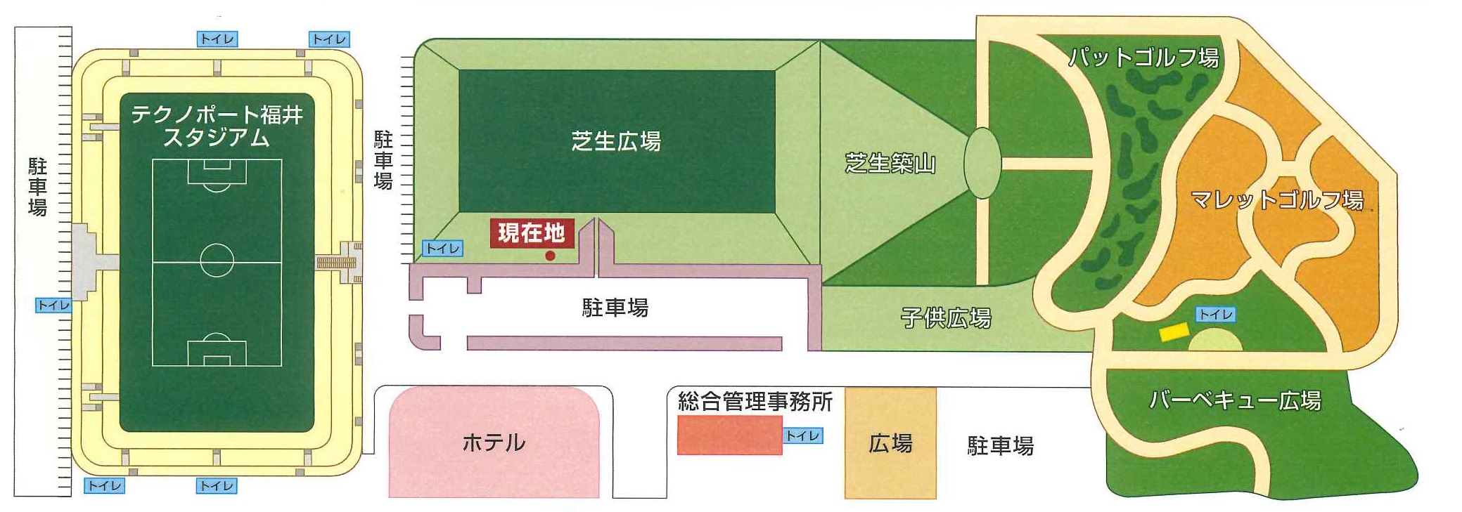 テクノポート福井総合公園　地図