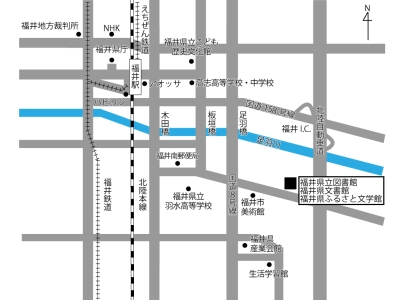 福井県立図書館　地図