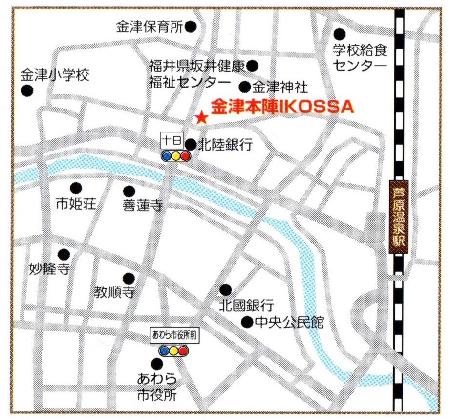 あわら市民文化研修センター　地図