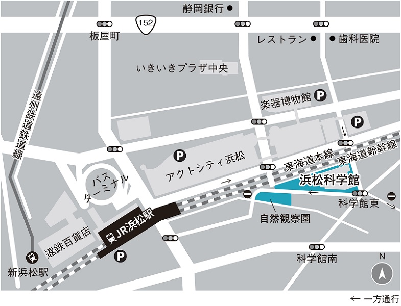 浜松科学館　地図
