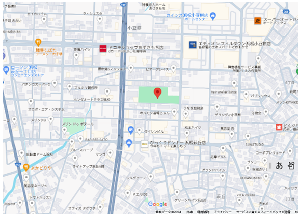 小豆餅庭球場　地図