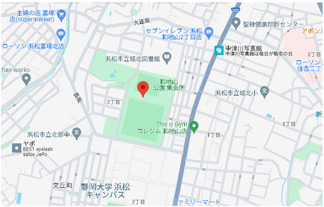 和地山公園　地図