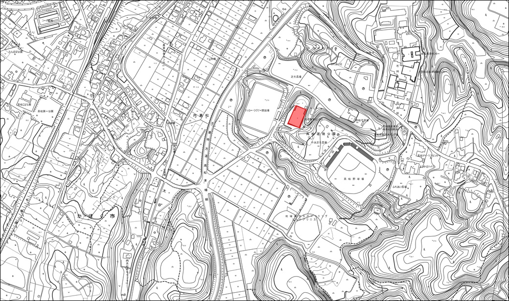 かほく市高松体育センター　地図