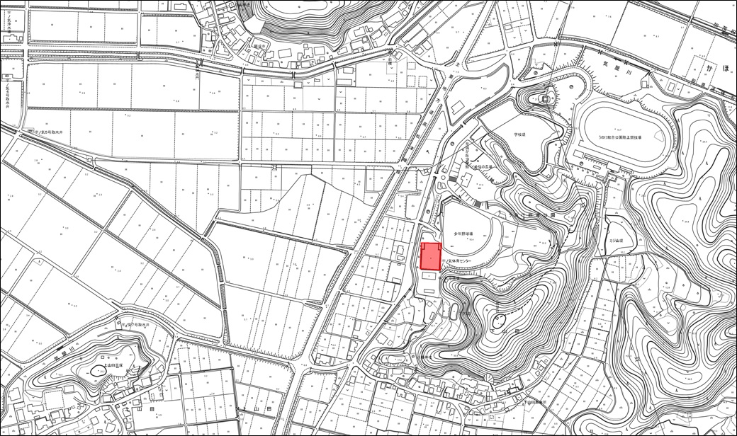 かほく市宇ノ気体育センター　地図