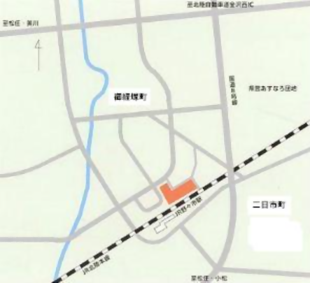 野々市市交遊舎　地図